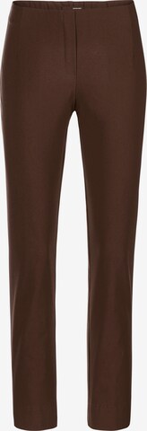 STEHMANN Slim fit Pants 'Ina' in Brown: front