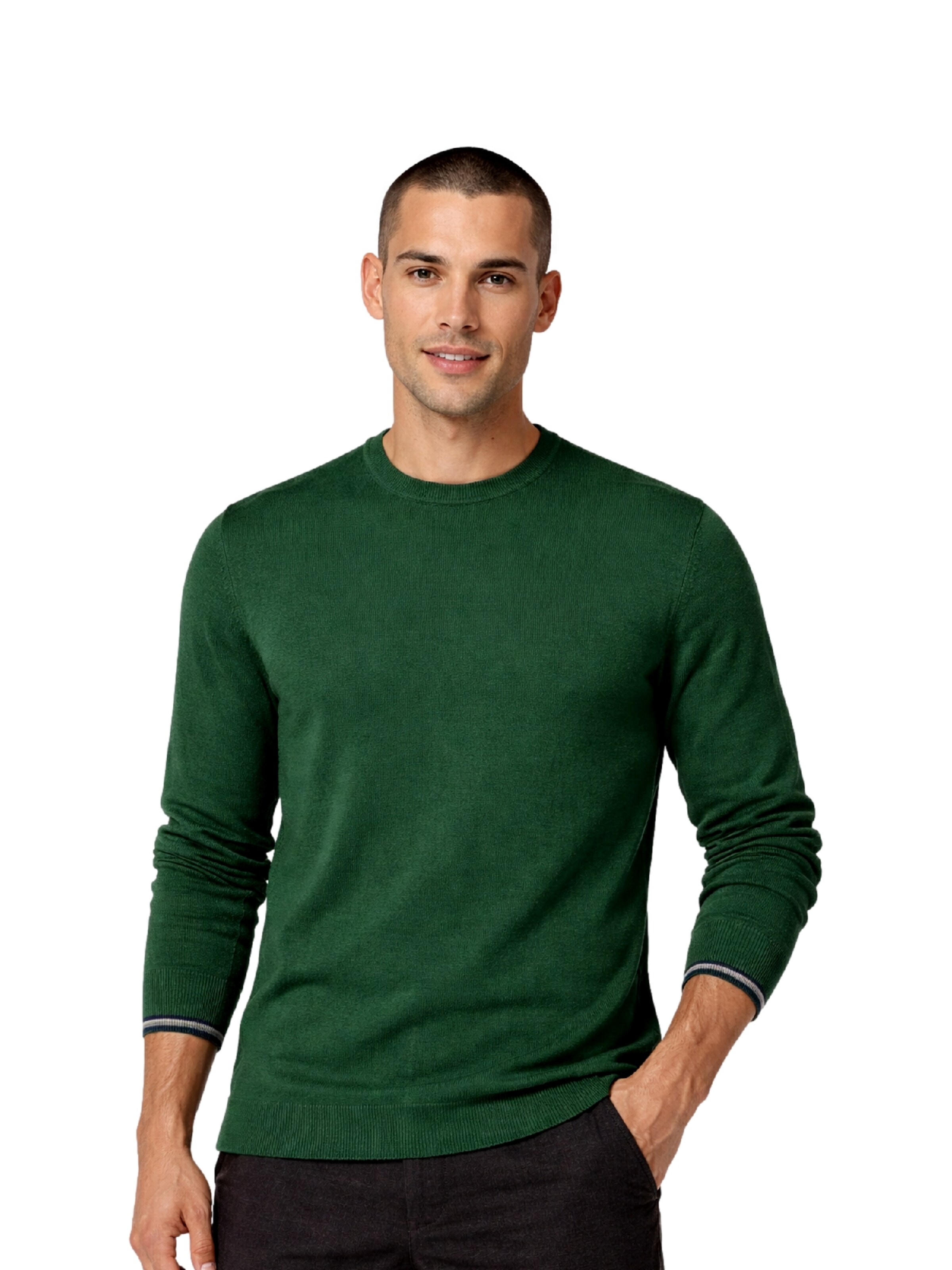Pull-over Ragman en vert : devant