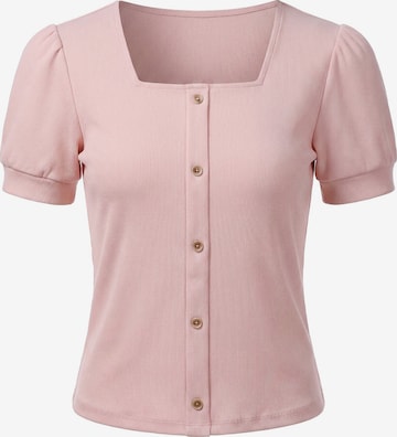 usha BLACK LABEL Blouse in Roze: voorkant