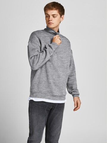 Sweat-shirt 'Brink' JACK & JONES en gris : devant