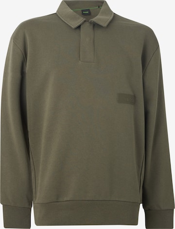 Sweat-shirt BOSS en vert : devant