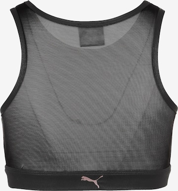 PUMA Bustier Sport-BH in Schwarz