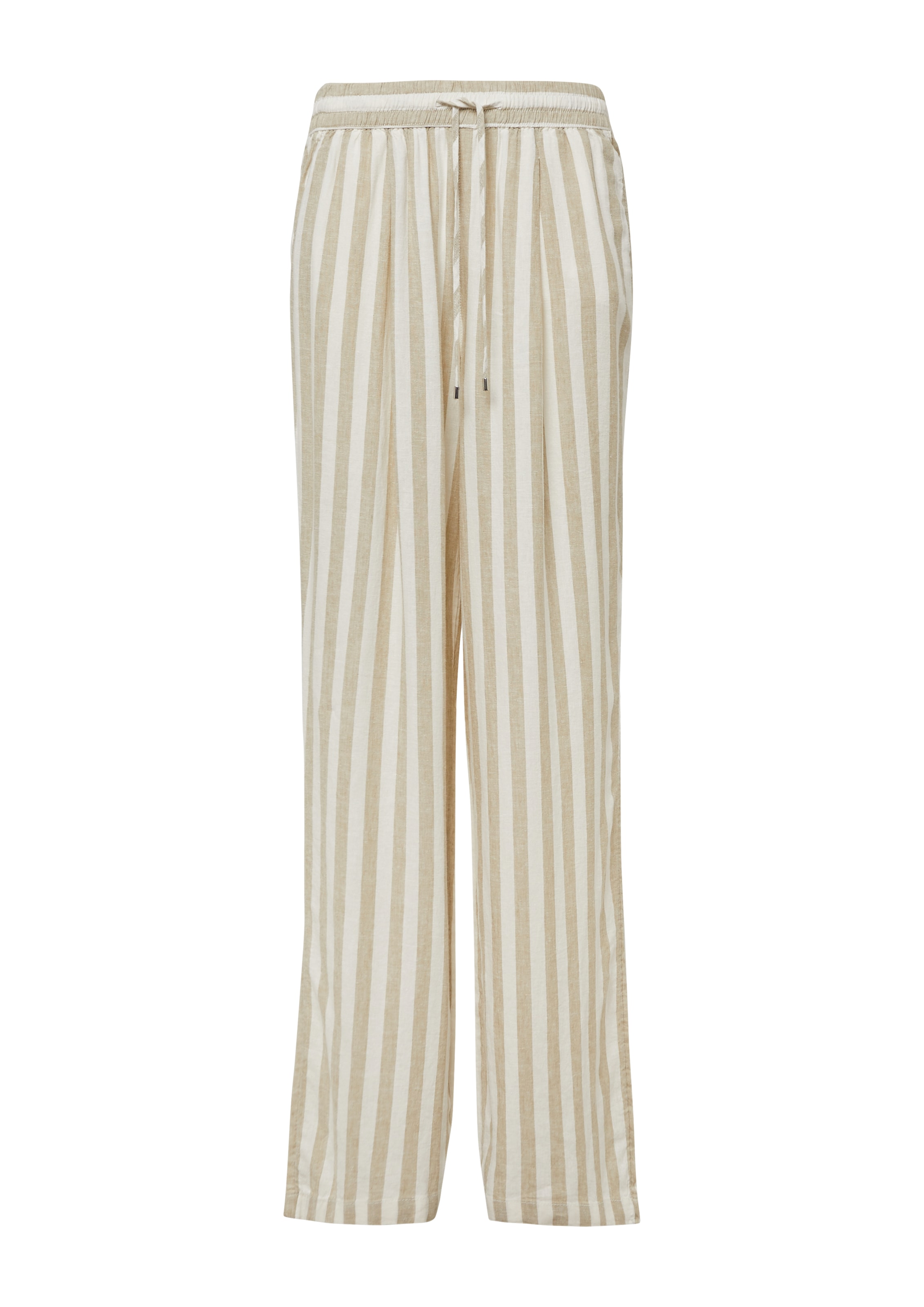 s.Oliver Wide leg Broek in Bruin: voorkant