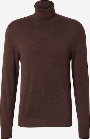 JACK & JONES Sweater 'JJEEmil' in Brown: front