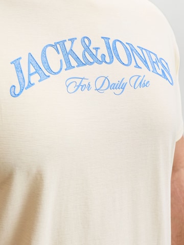 Jack & Jones Plus - Camiseta 'JORCassis' en blanco
