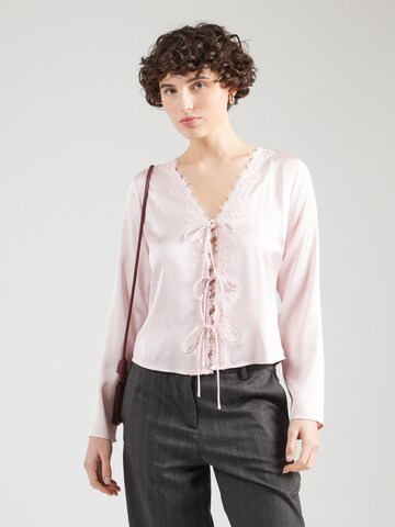 Camicia da donna di Abercrombie & Fitch in rosa: frontale