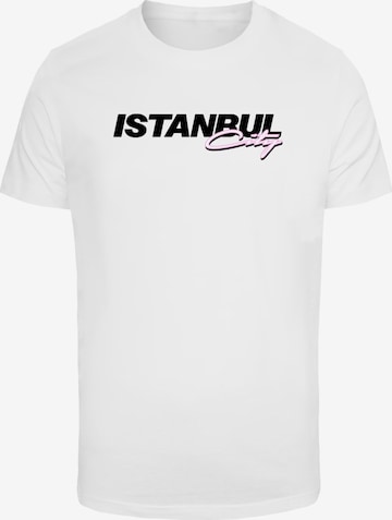 Mister Tee Shirt 'Istanbul City' in White: front