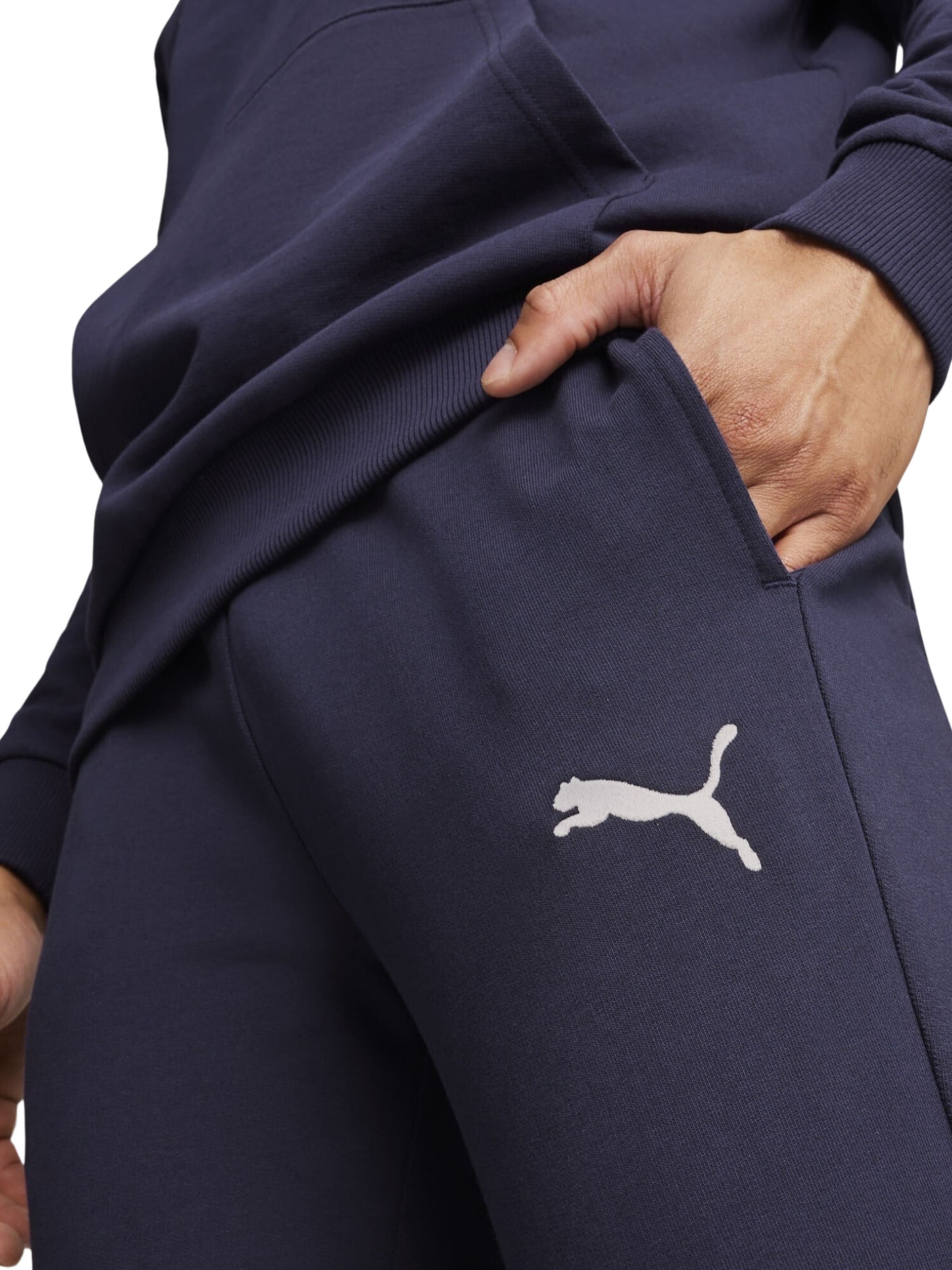 Effilé Pantalon de sport 'Team Goal' PUMA en bleu
