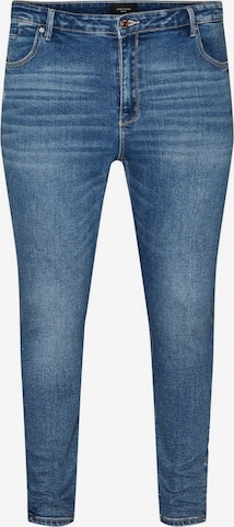 Vero Moda Curve Skinny Jeans 'Sophia' i blå: framsida