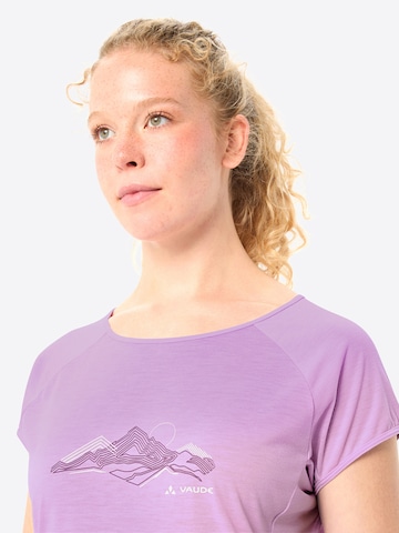 VAUDE Performance shirt 'W Tekoa T-Shirt II' in Purple