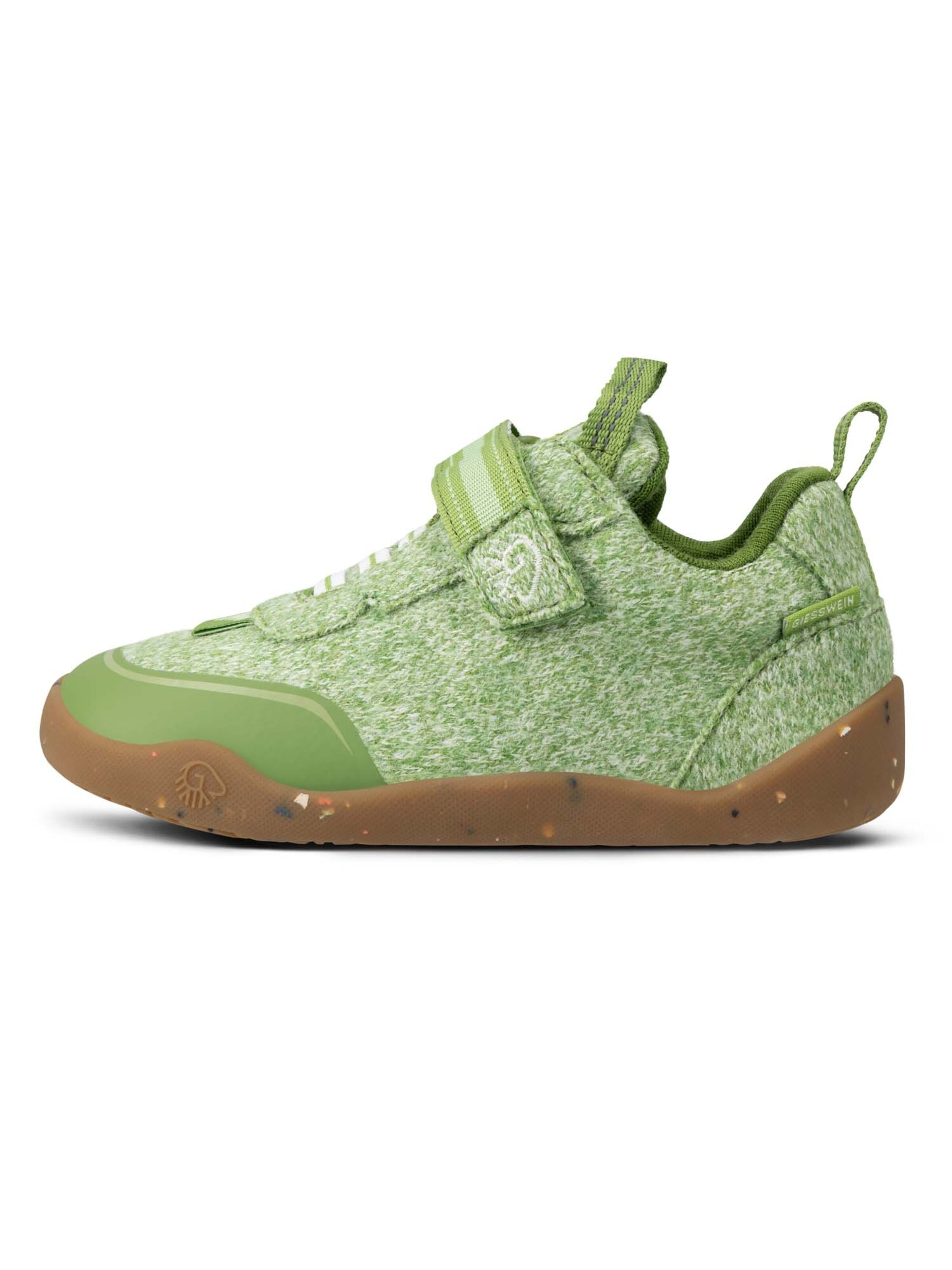 GIESSWEIN First-step shoe 'Wooly Steps' in Green: front