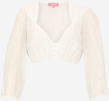 Krüger MadlDirndl bluza - bež boja: prednji dio