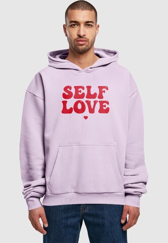 Merchcode Sweatshirt in Lila: Vorderseite