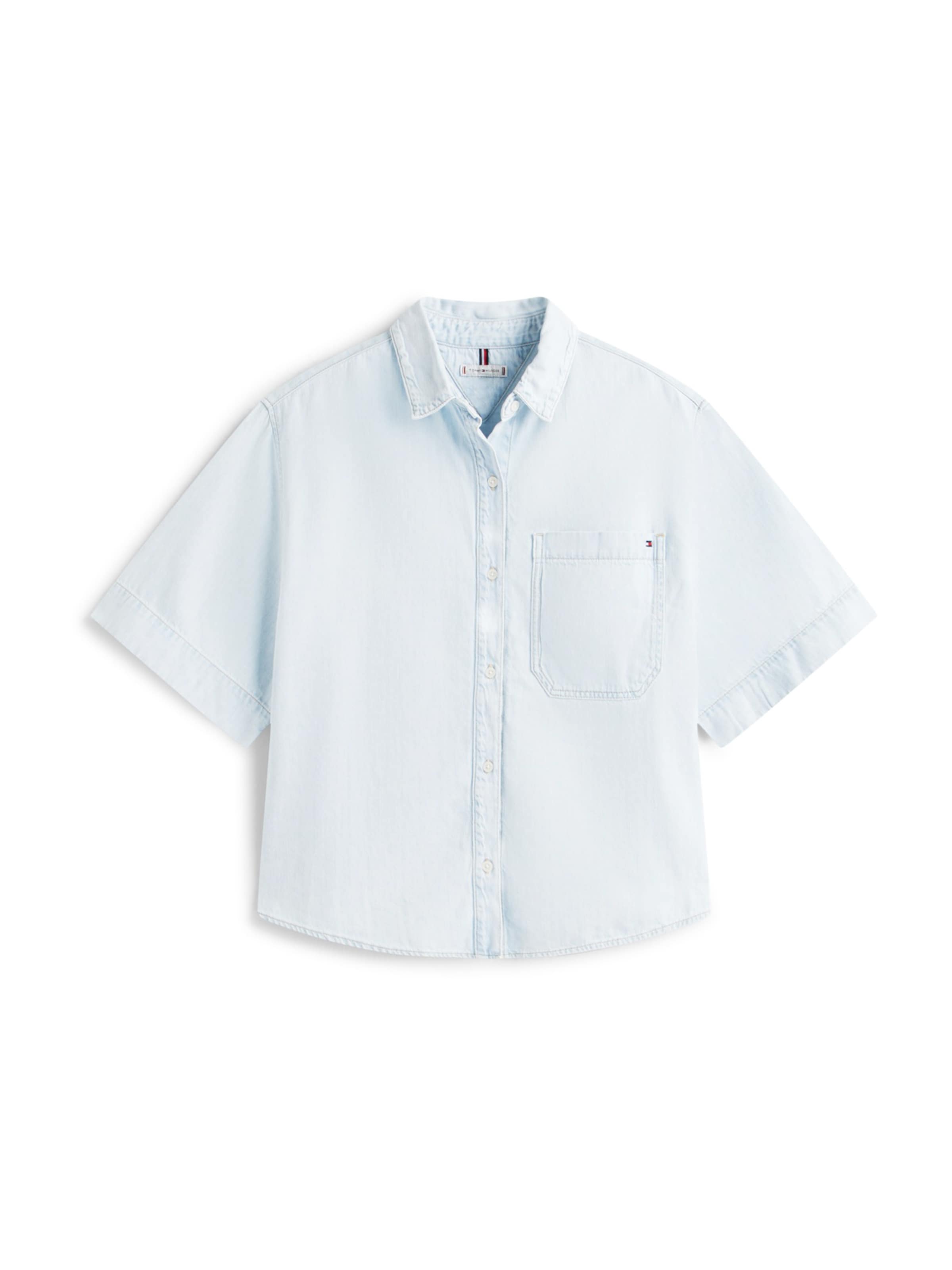 Tommy Hilfiger Curve - Blusa en azul: frente