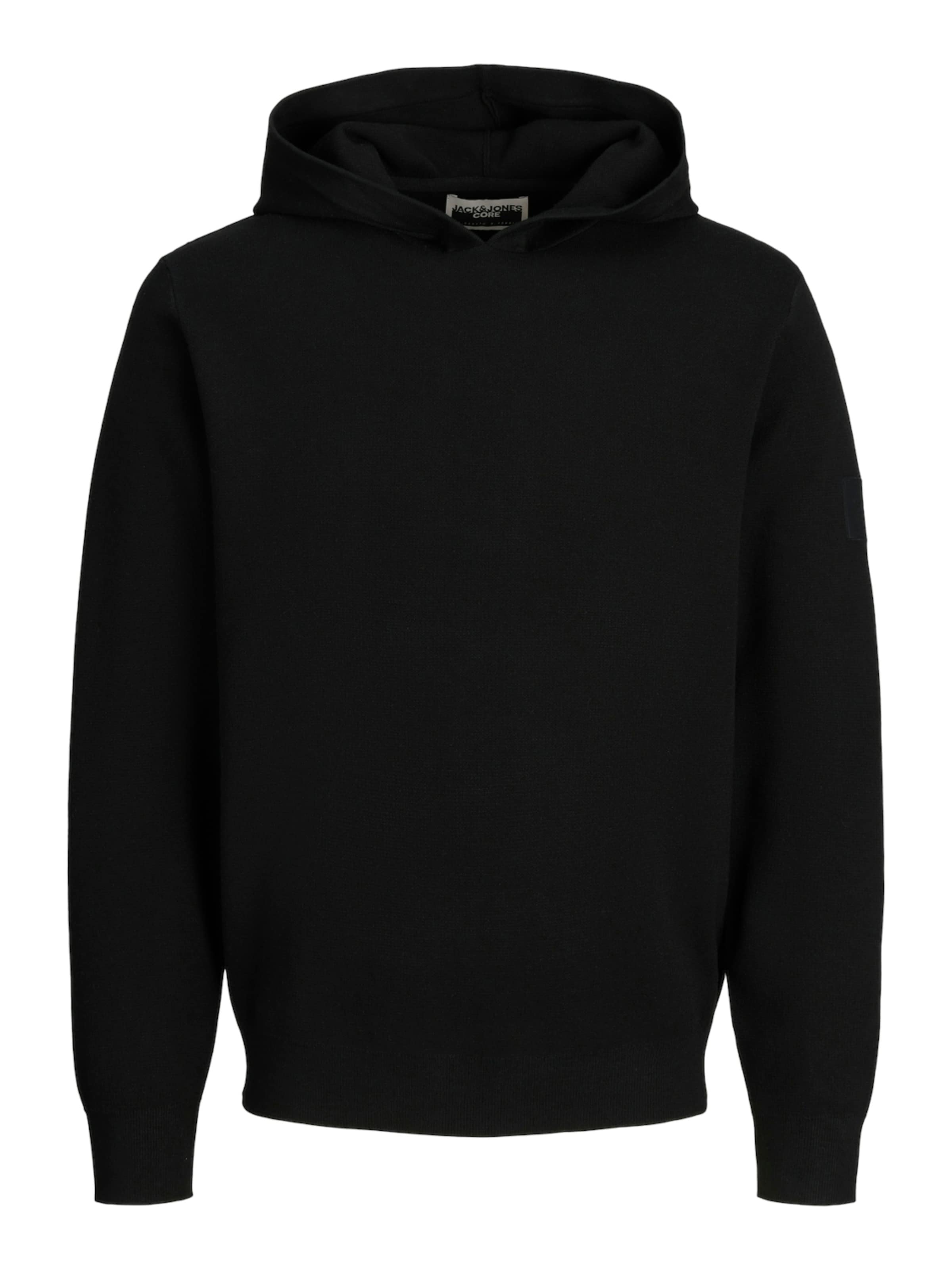 Pull-over 'JCOAero' JACK & JONES en noir : devant