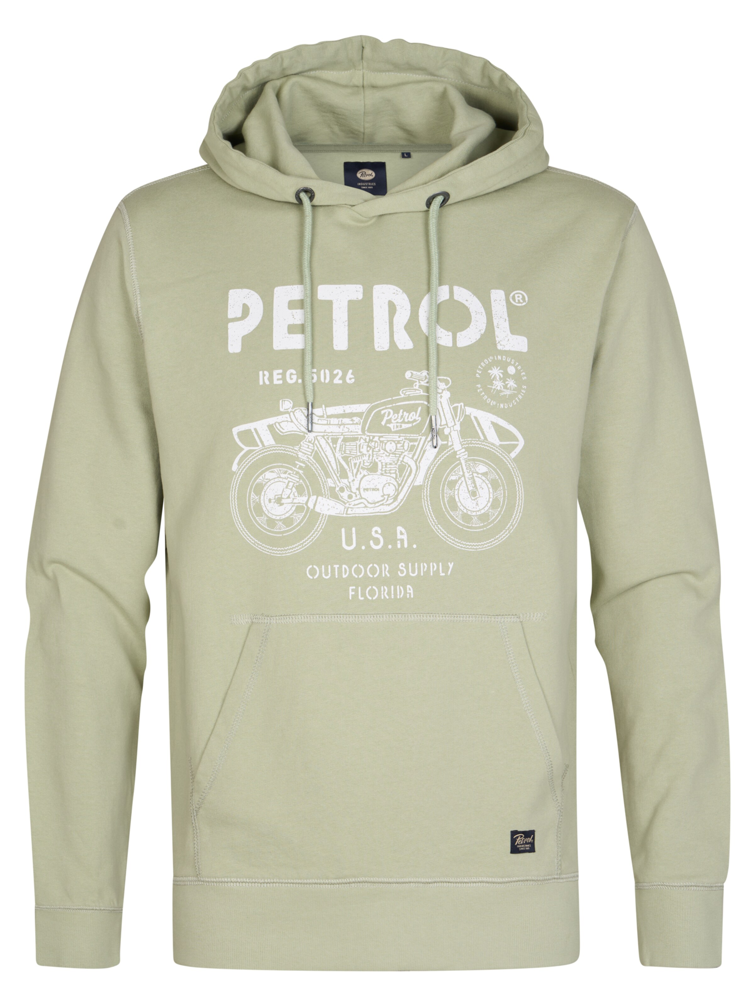 Petrol Industries Свитшот 'Palmcove' в Зеленый: спереди