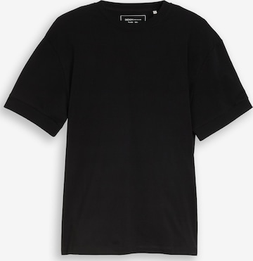 Tricou de la TOM TAILOR DENIM pe negru: față