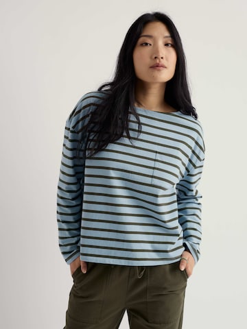 T-shirt 'Beach Boat' Seasalt Cornwall en bleu : devant