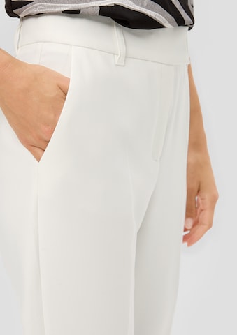s.Oliver BLACK LABEL Tapered Pants in White