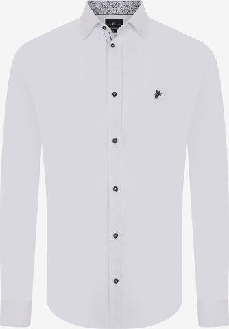 DENIM CULTURE Button Up Shirt 'GIANFRANCO' in White: front