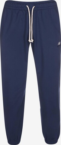 new balance Tapered Pants in Blue: front