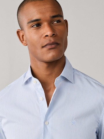 Hackett London Slim fit Overhemd in Blauw