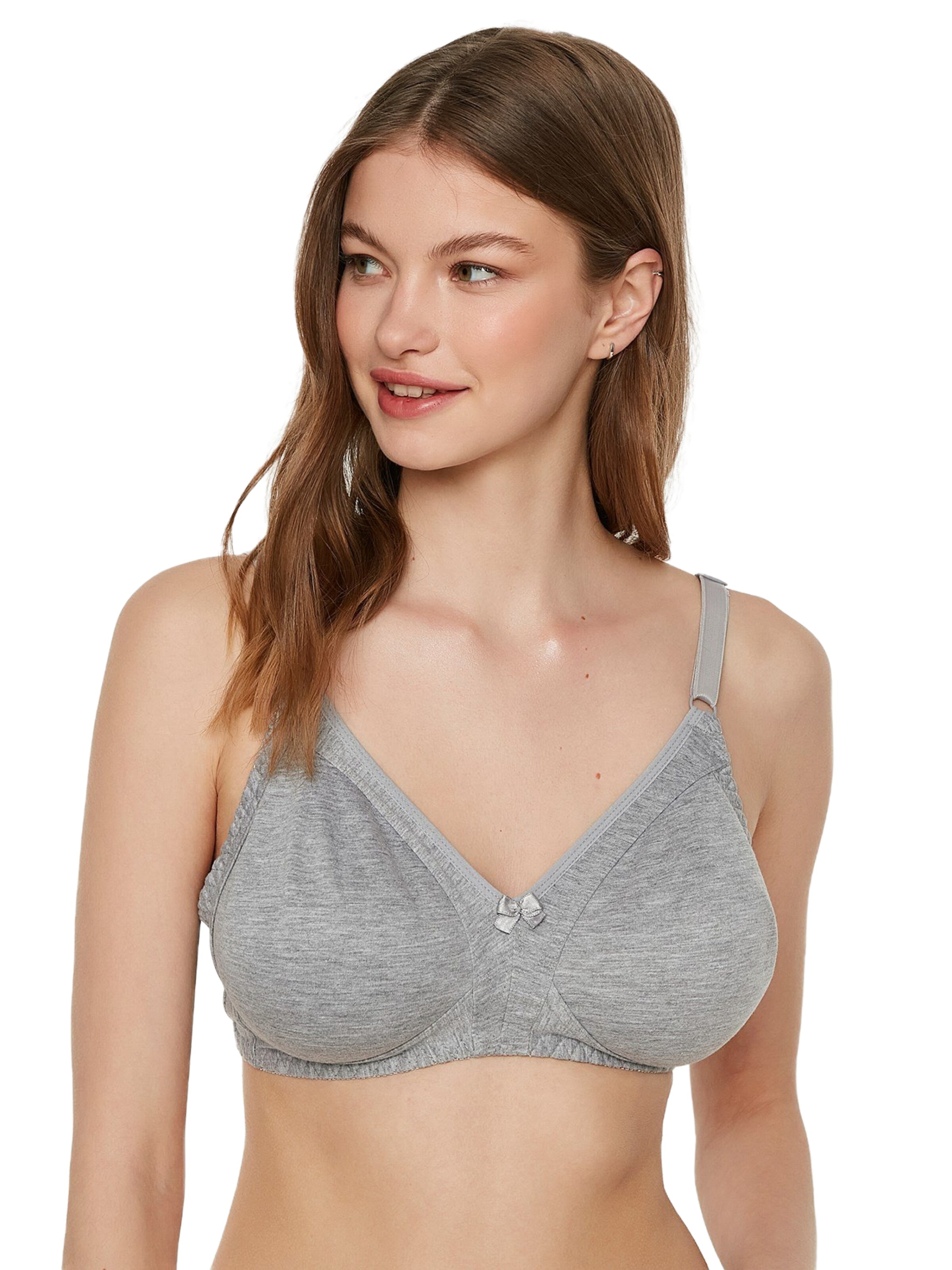 C&City T-Shirt BH in Grau: Vorderseite