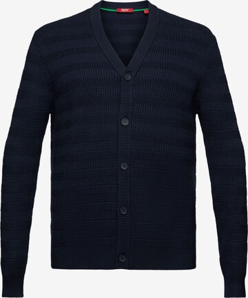 ESPRIT Knit Cardigan in Blue: front