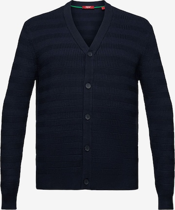 ESPRIT Knit Cardigan in Blue: front