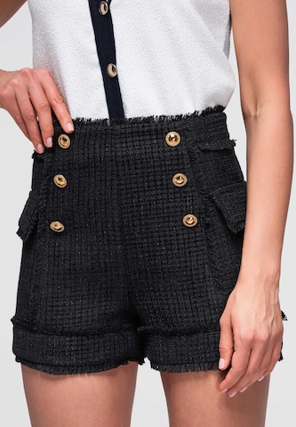 Regular Pantalon Ombre en noir
