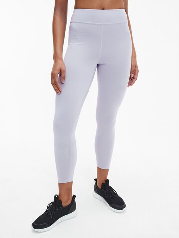 Calvin Klein Sport Skinny Pants in Purple: front