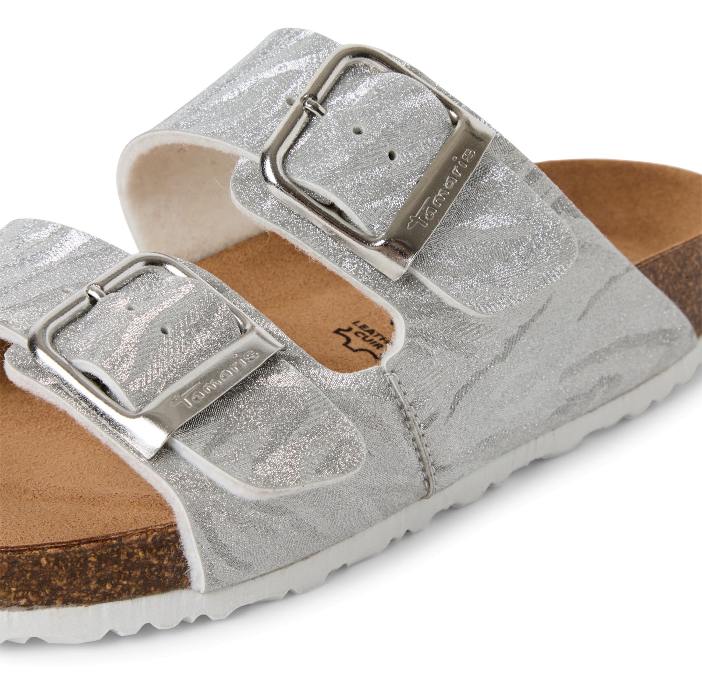 Mule Tamaris en argent