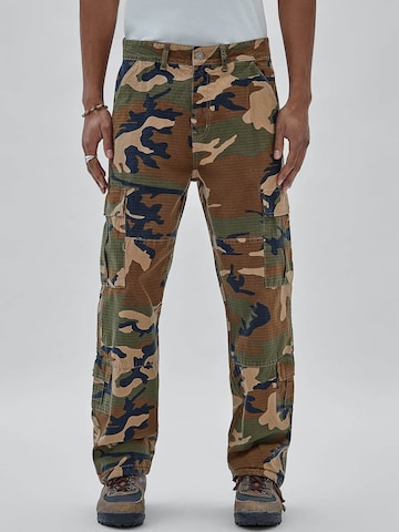 GUESS Loosefit Cargohose in Grün: predná strana