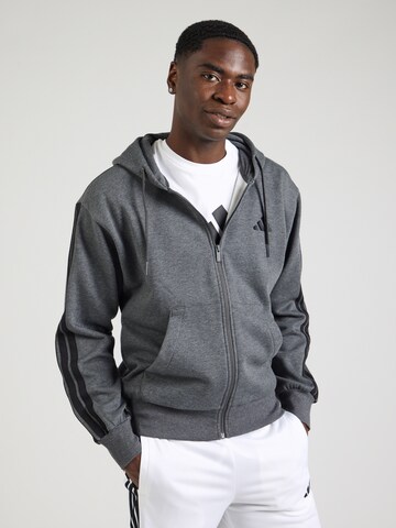 Giacca di felpa sportiva di ADIDAS SPORTSWEAR in grigio: frontale