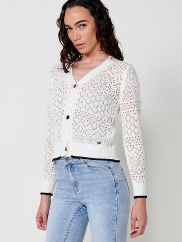 KOROSHI Knit cardigan in White