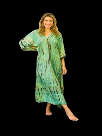 PfauGermany Summer Dress 'Kaftan' in Green