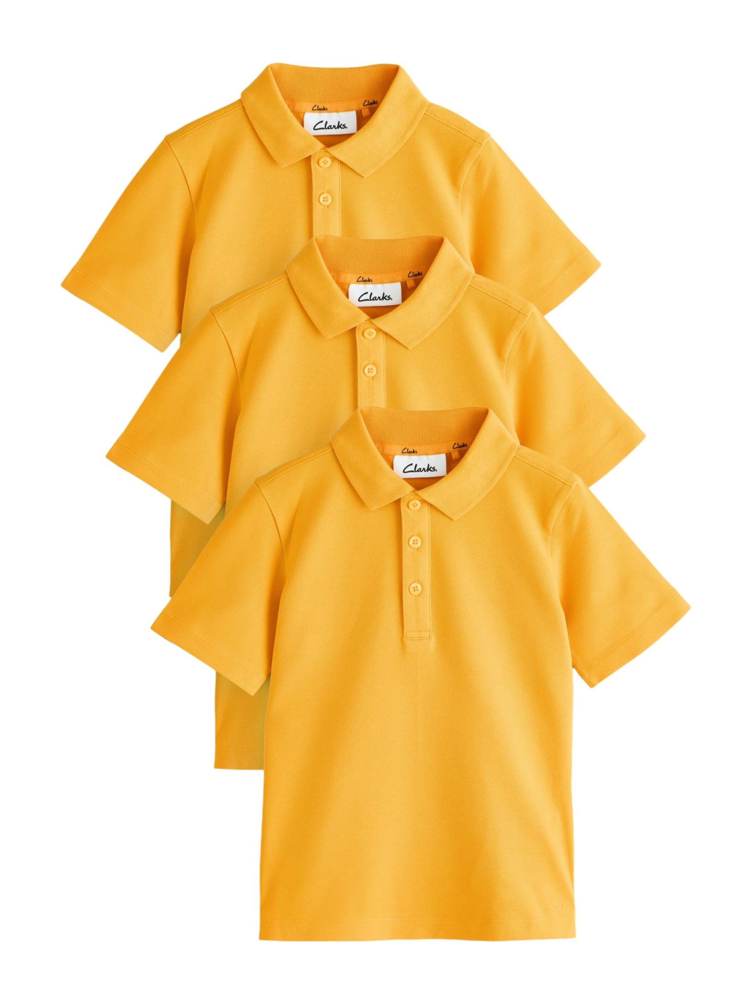 CLARKS Poloshirt in Gelb: Vorderseite