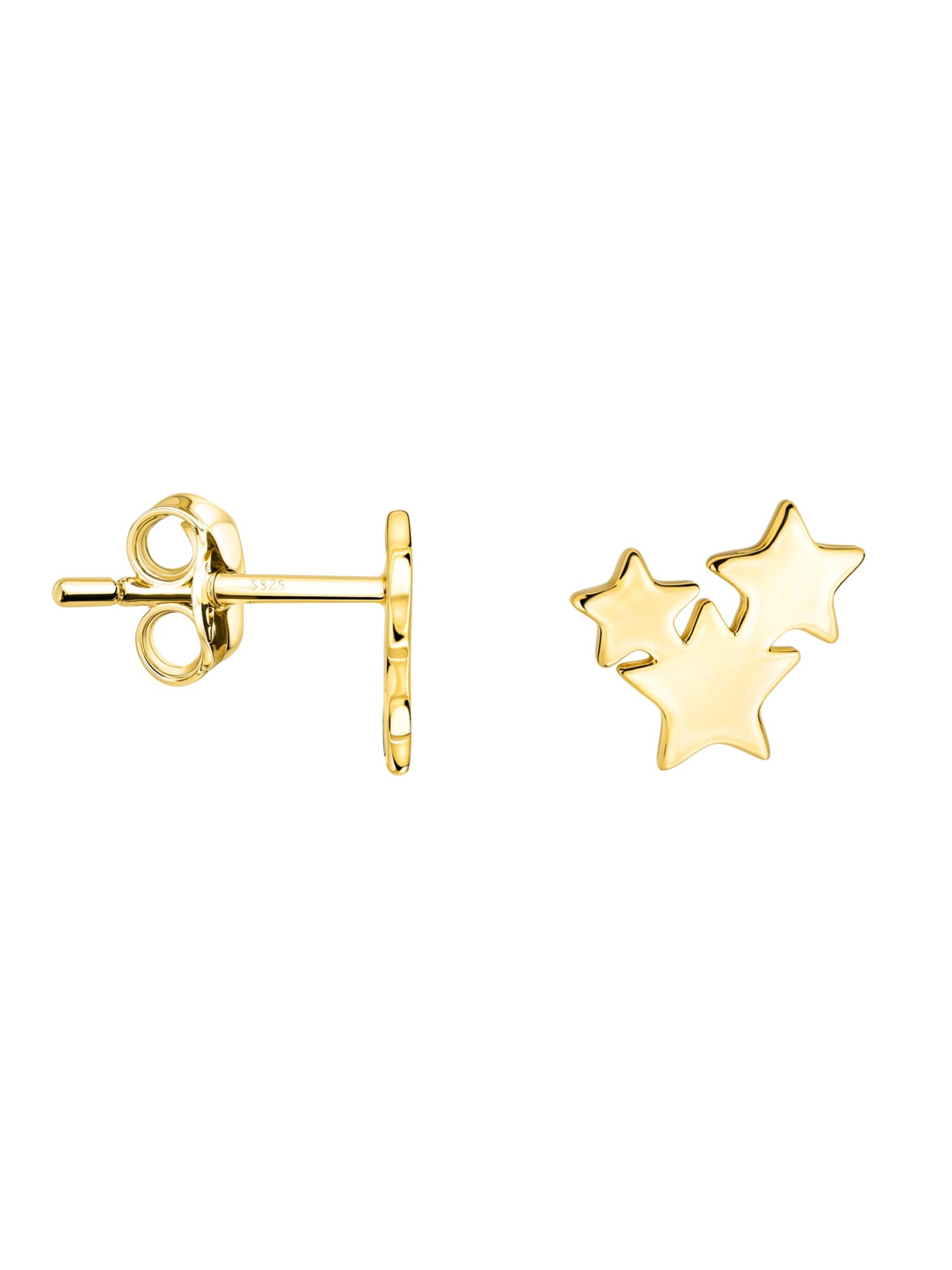 Sofia Milani Ohrringe 'Stars'‌‌ in Gold: Vorderseite