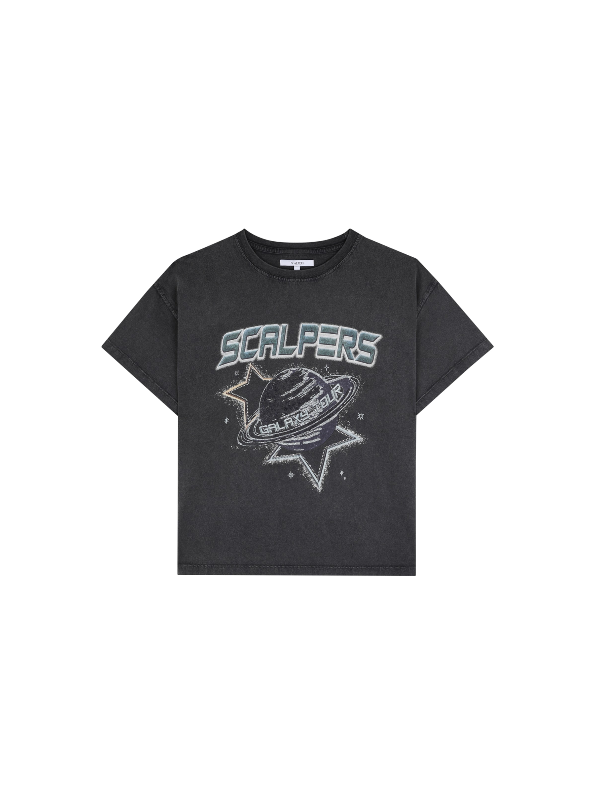 Scalpers Shirt 'Galaxy' in Grijs: voorkant