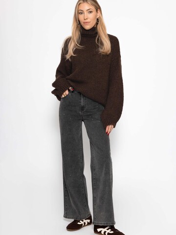 SASSYCLASSY Oversizepullover in Braun