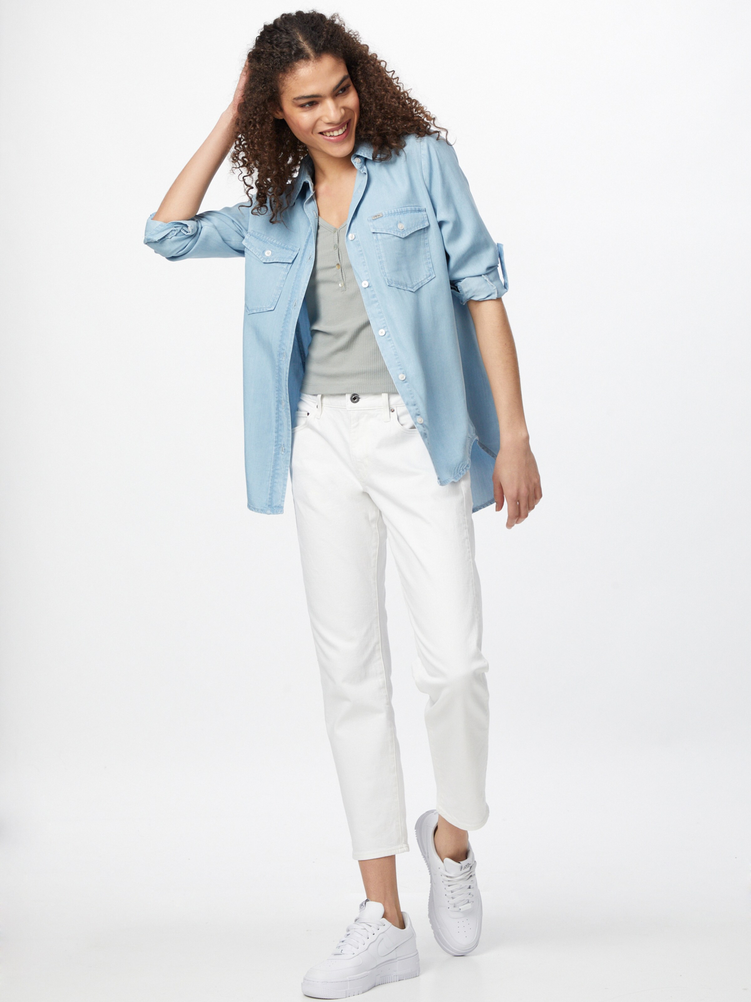 Frauen Große Größen LTB Bluse 'SIMELE' in Blau - VN27045 Frauen Große Größen LTB Bluse 'SIMELE' in Blau - VN27045