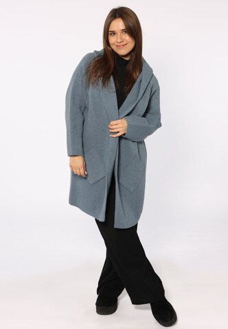 Zwillingsherz Fleece Jacket in Blue: front