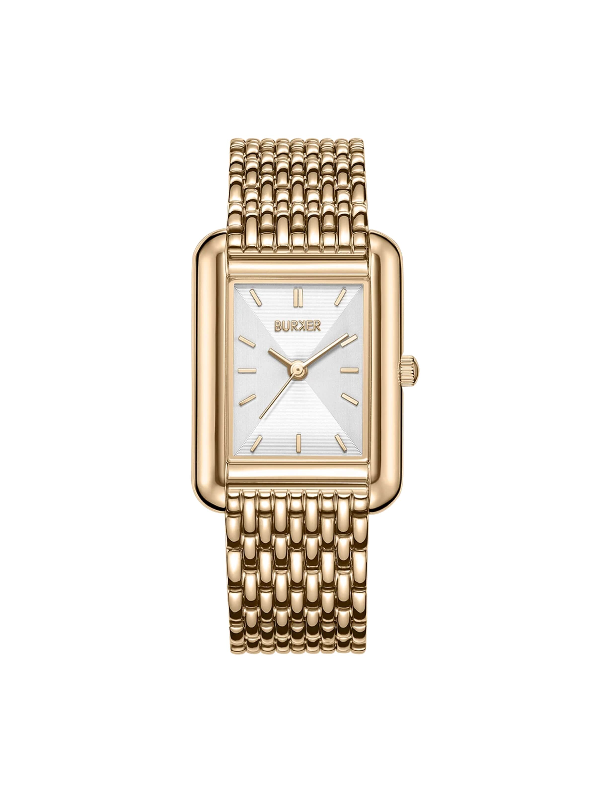 BURKER Watches Analog Watch 'Olivia Gold White' in Gold: front