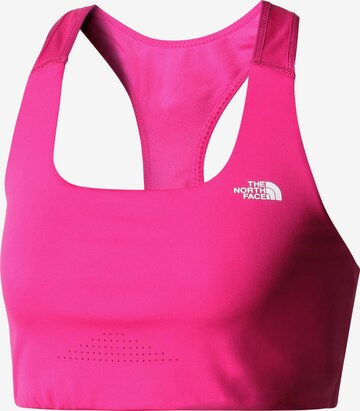 THE NORTH FACE Bustier Sport bh 'MOVMYNT' in Roze: voorkant