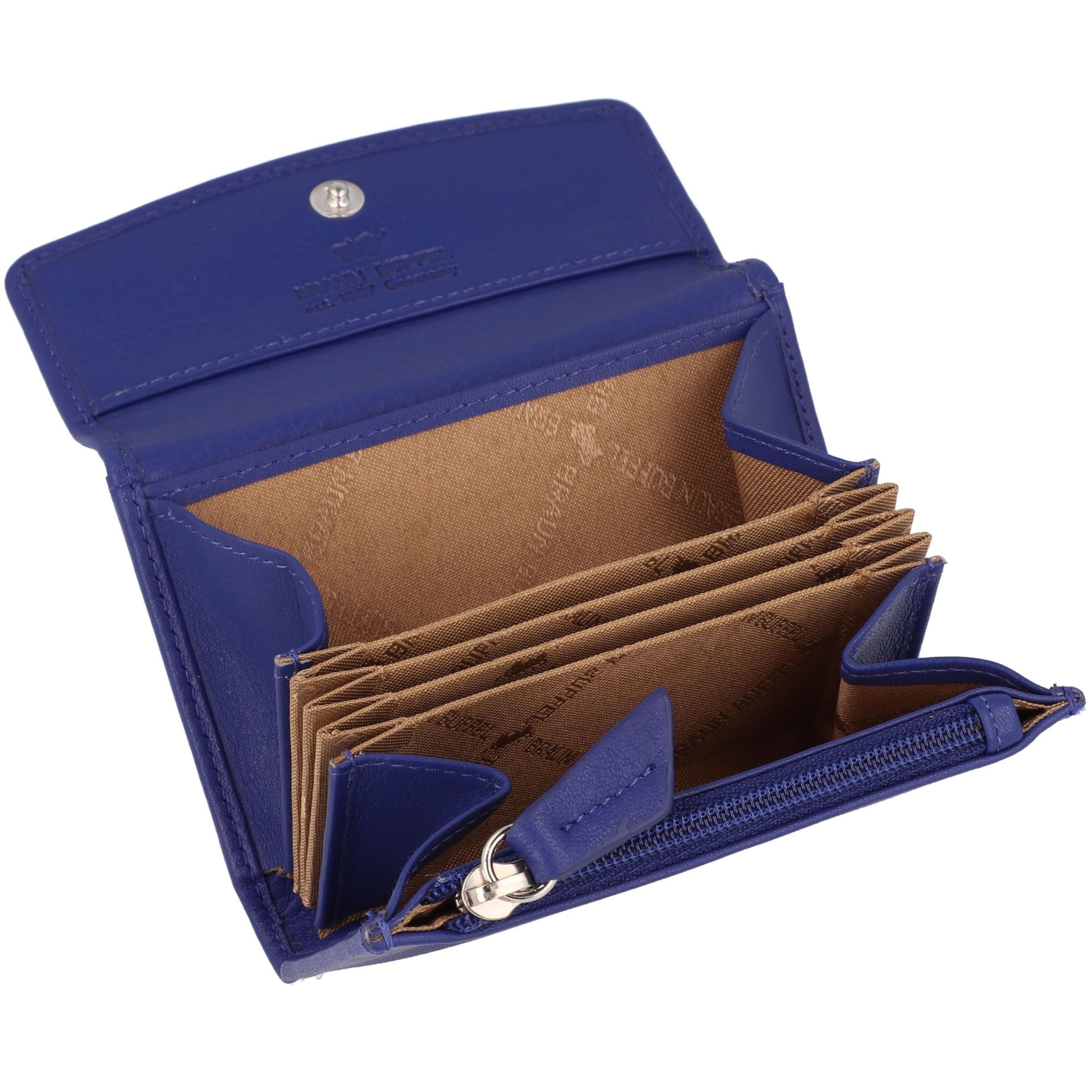 Braun Büffel Wallet 'Joy' in Blue