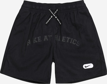 NIKE - Loosefit Pantalón deportivo en negro: frente