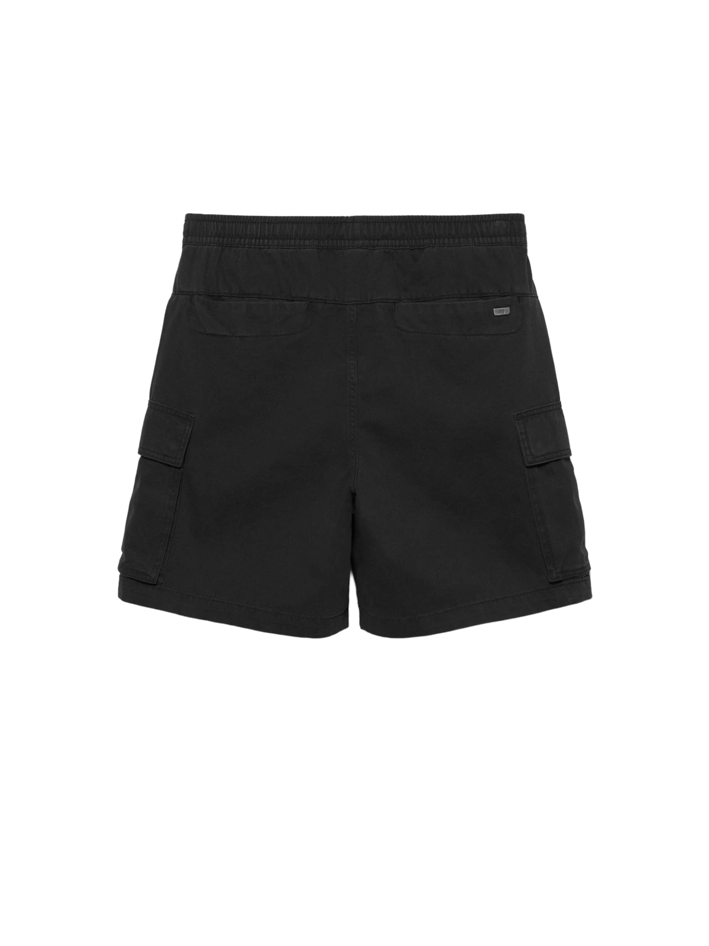 Pull&Bear Lużny krój Bojówki w kolorze czarny