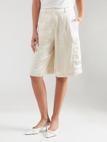 TOPSHOP - Perna larga Calças cargo 'LIEKE' em bege: frente