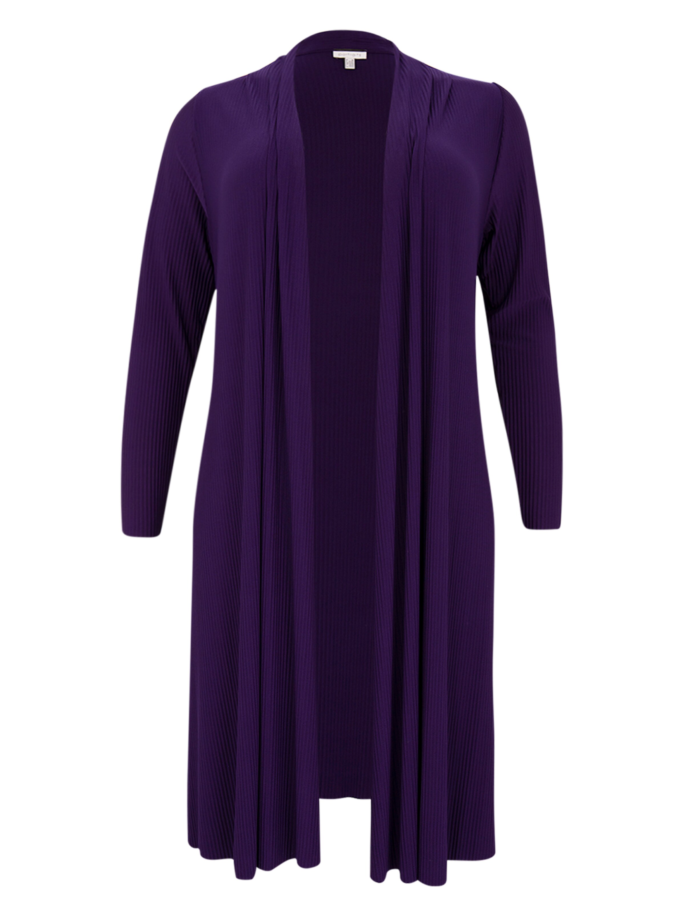 YOEK Knit cardigan in Purple: front