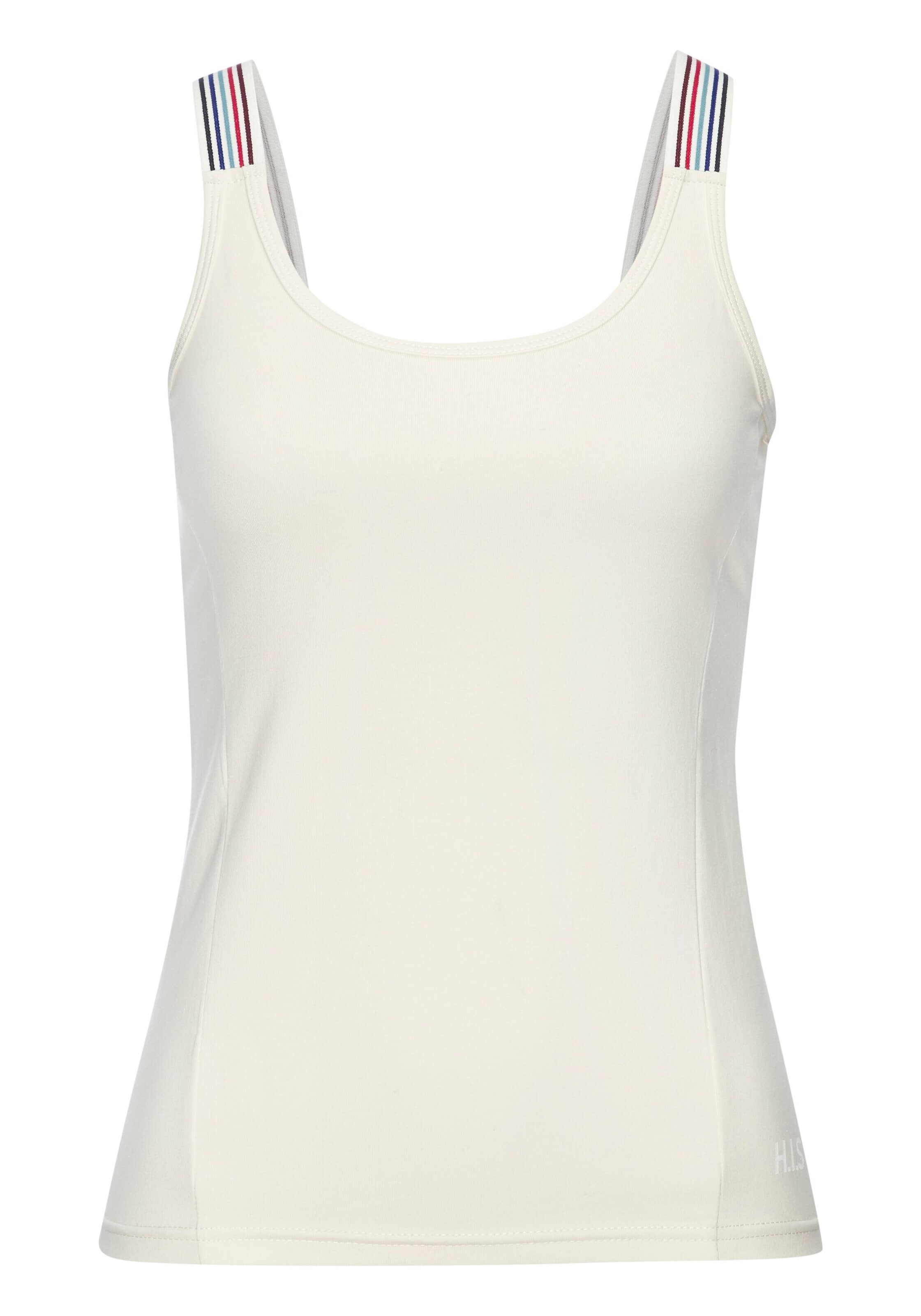 H.I.S Top in White: front